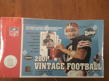 2001 upper deck vintage football hobby box
