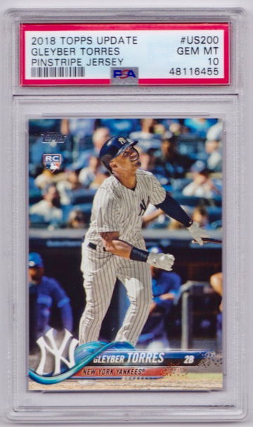 2018 Topps Update Gleyber Torres Rookie PSA 10