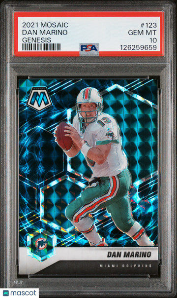 2021 Panini Mosaic Dan Marino #123 Genesis PSA 10