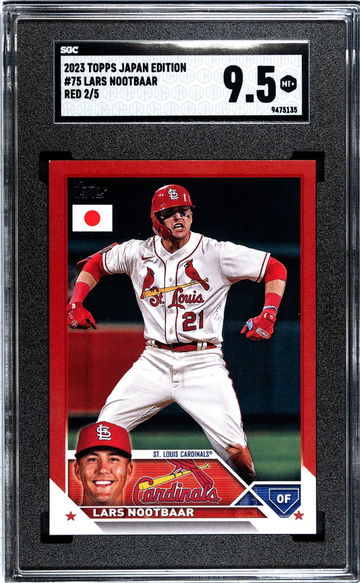 2023 Topps Japan Edition #75 Lars Nootbaar /5 SGC 9.5