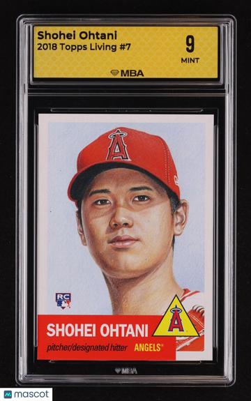 2018 Topps Living Shohei Ohtani #7 Rookie MBA 9