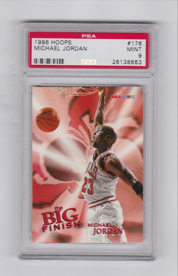 1996 Hoops Michael Jordan #176 PSA MT 9