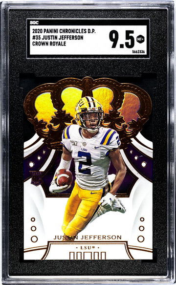 2020 Chronicles #35 Justin Jefferson Crown Royale SGC 9.5