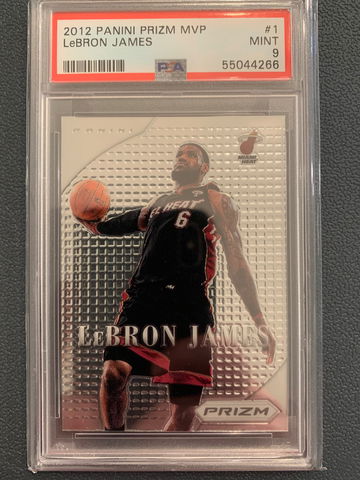 2012 Panini Prizm MVP Lebron James PSA 9