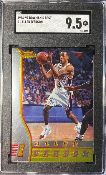 Allen Iverson Bowman’s Best RC Rookie 1996 SGC 9.5