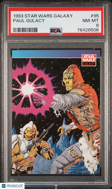 1993 Star Wars Galaxy Paul Gulacy #95 PSA 8