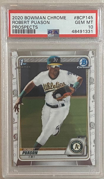 2020 Bowman Chrome Robert Puason Prospects PSA 10