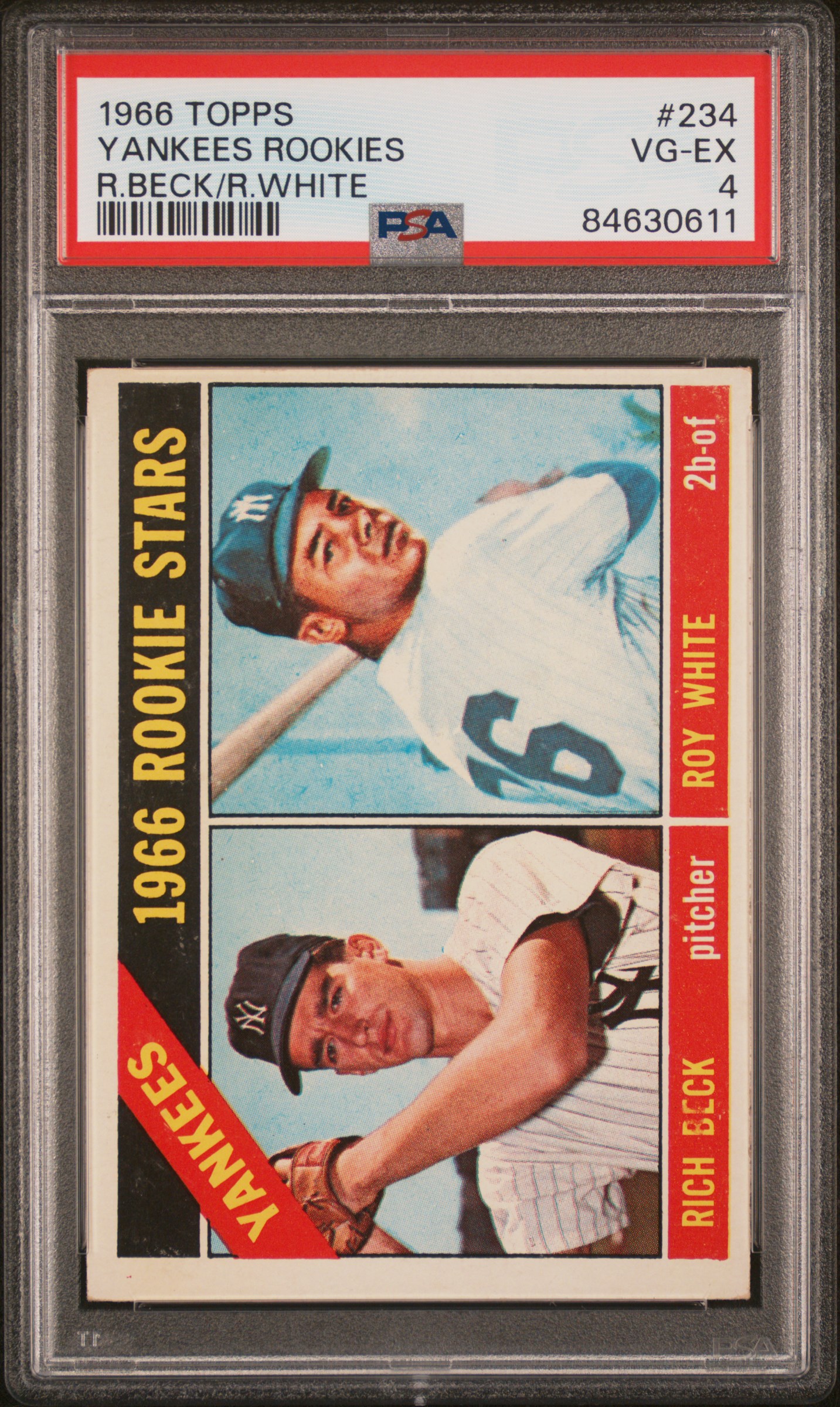1966 Topps Rich Beck/Roy White #234 RC PSA 4
