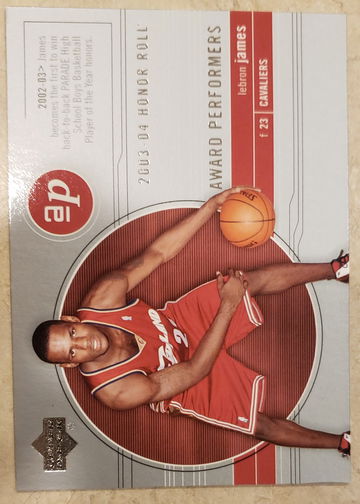 Lebron James RC 2003 Upperdeck Honor Roll Award Performers 