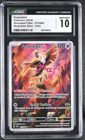 2024 Pokémon Shrouded Fable Illustration Rare Fezandipiti #073/064 Holo CGC 10