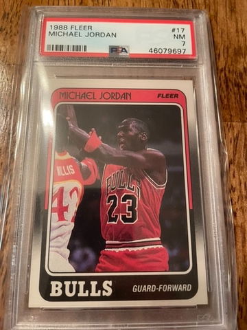 Michael Jordan 1988 Fleer PSA 7