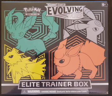 Pokemon Evolving Skies Elite Trainer Box.  Sword and Shield