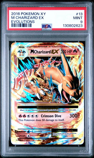 2016 Pokemon XY Evolutions M Charizard Ex #13 PSA 9