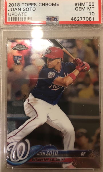Juan Soto Topps Chrome Update Psa 10