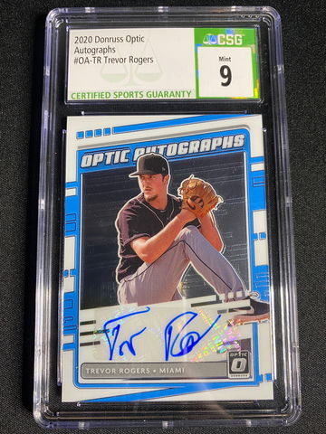 2020 Panini Donruss Trevor Rogers Optic Autographs #OA-TR CSG 9