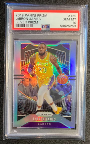 2019 Panini Prizm Lebron James #129 SILVER Prism PSA 10