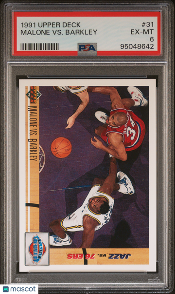 1991 Upper Deck Malone VS. Barkley #31 PSA 6