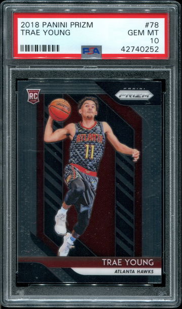 Trae Young 2018-19 Prizm #78 PSA 10