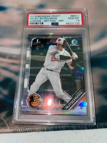 2019 Bowman Chrome Adley Rutschman Refractor PSA 10