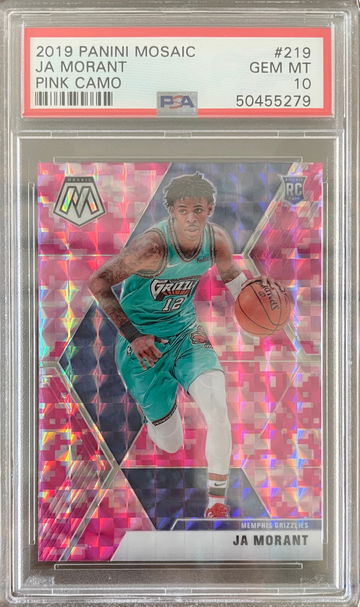 Ja Morant Pink Mosaic Rookie PSA 10