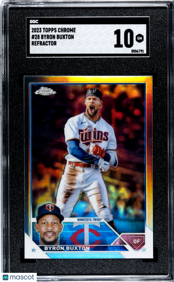 2023 Topps Chrome Byron Buxton #28 Refractor SGC 10