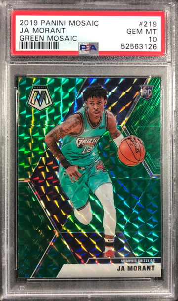 2019 Mosaic Ja Morant #219 Green PSA 10 GEM MINT 
