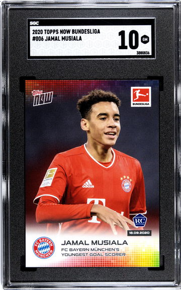 2020 Topps Now Bundesliga Jamal Musiala SGC 10 Gem Mint #006