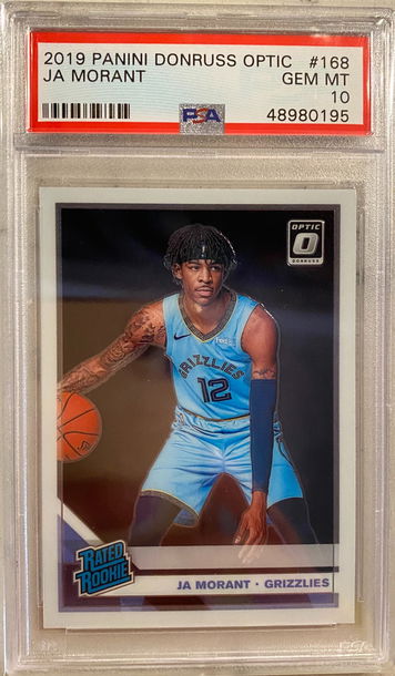 Ja Morant panini optic rated rookie RC psa 10