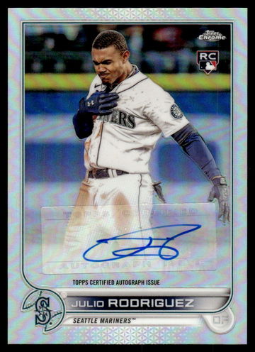 2022 Topps Chrome Julio Rodriguez #AC-JRO RC Auto