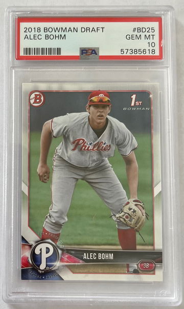 2018 Bowman Draft Alec Bohm PSA 10