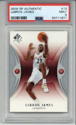 2006 UPPER DECK SP AUTHENTIC #13 LEBRON JAMES CARD CAVALIERS PSA 9 LOW POP RARE