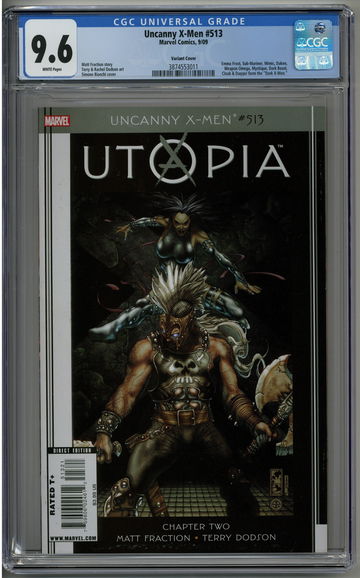 Uncanny X-Men 513 CGC 9.6 1st Dark X-Men Bianchi variant cover Utopia Pt. 2