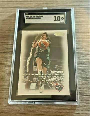 2000 Skybox Dominion Becky Hammon Rookie RC SGC 10 GEM MINT #93 WNBA