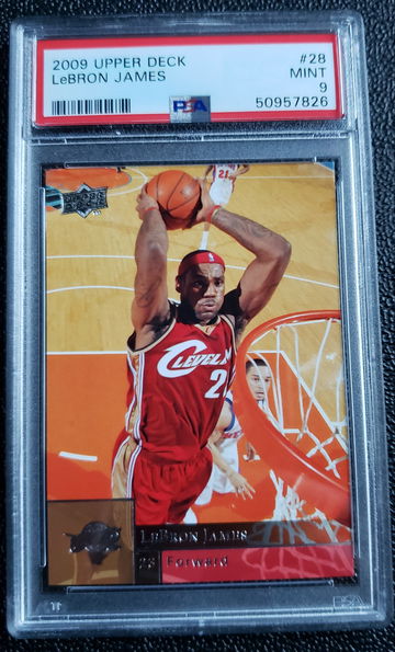 2009 Upper Deck 28 LeBron James PSA 9
