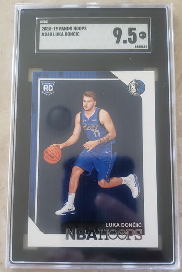 Luka Doncic RC 2018 Hoops #268 SGC 9.5 