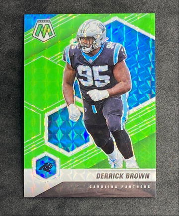 2021 Derrick Brown Mosaic Green Fluorescent 8/10