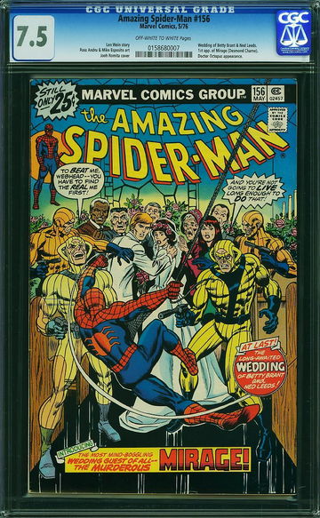 AMAZING SPIDER-MAN #156, CGC 7.5 VF-