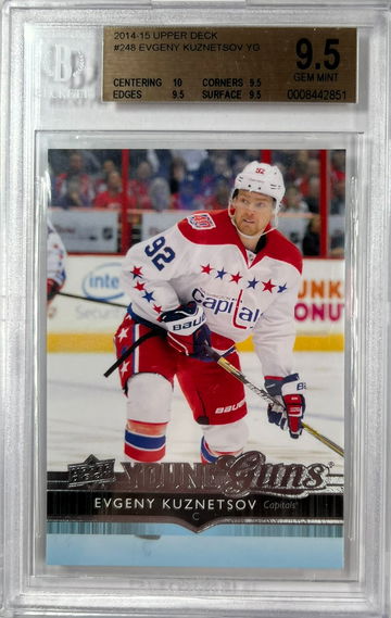 2014-15 Upper Deck Evgeny Kuznetsov Young Guns Rookie BGS 9.5 True Gem Mint Plus