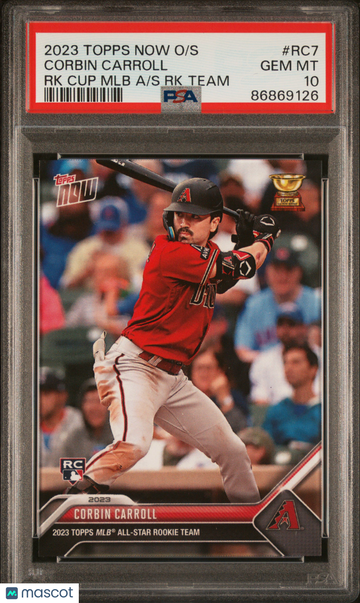 Corbin Carroll 2023 Topps Now Offseason Rookie Cup  #RC7 PSA 10 Gem Mint