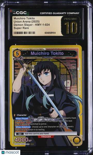 2025 Union Arena Demon Slayer Muichiro Tokito CGC 10 #KMY-1-024
