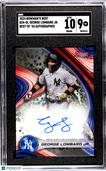 2024 Bowman's Best George Lombard JR. #B24-GL Of '24 Autograph SGC 9 Auto 10