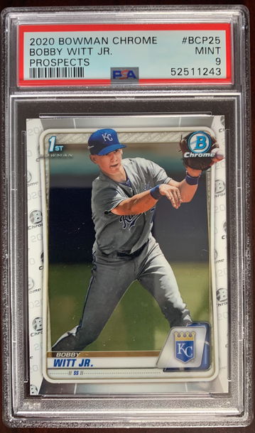 2020 Bowman Chrome Bobby Witt Jr. PSA 9 Mint