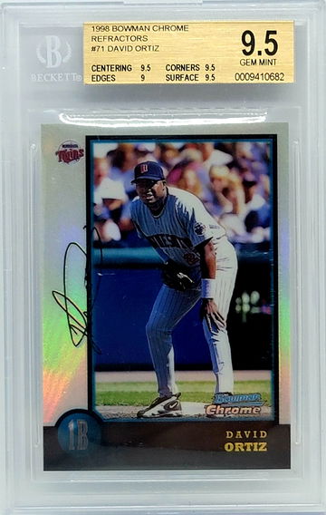 1998 Bowman Chrome David Ortiz refractor