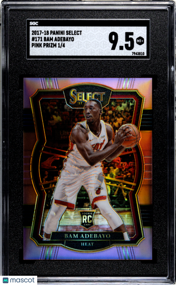 2017 Panini Select Bam Adebayo #171 Pink Prizm SGC 9.5