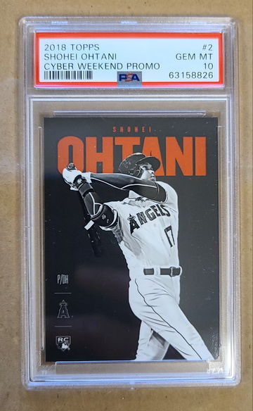 2018 Topps Cyber Weekend #2 Shohei Ohtani PSA 10
