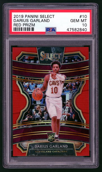 2019-20 Panini Select Darius Garland Red Prizm Concourse #'d 101/199 PSA 10 