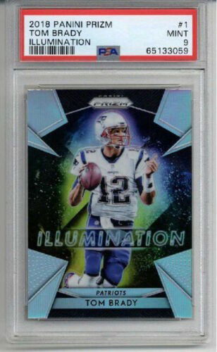2018 PANINI PRIZM ILLUMINATION #1 TOM BRADY CARD PATRIOTS PSA 9 MINT LOW POP