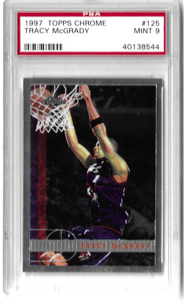 Tracy McGrady 1997 Topps Chrome Rookie #125 PSA9