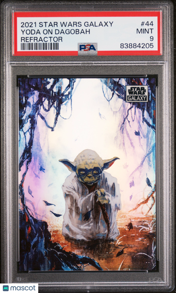 2021 Topps Chrome Star Wars Galaxy Yoda On Dagobah #44 PSA 9