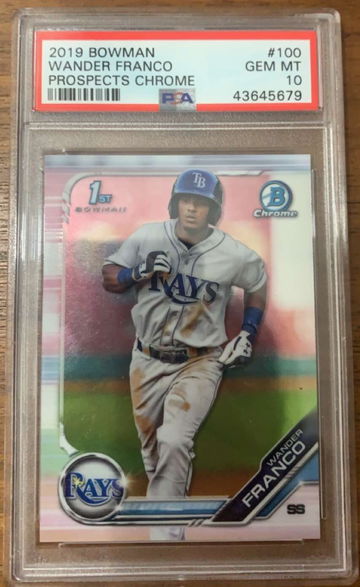 Wander Franco Bowman Chrome 2019 psa 10